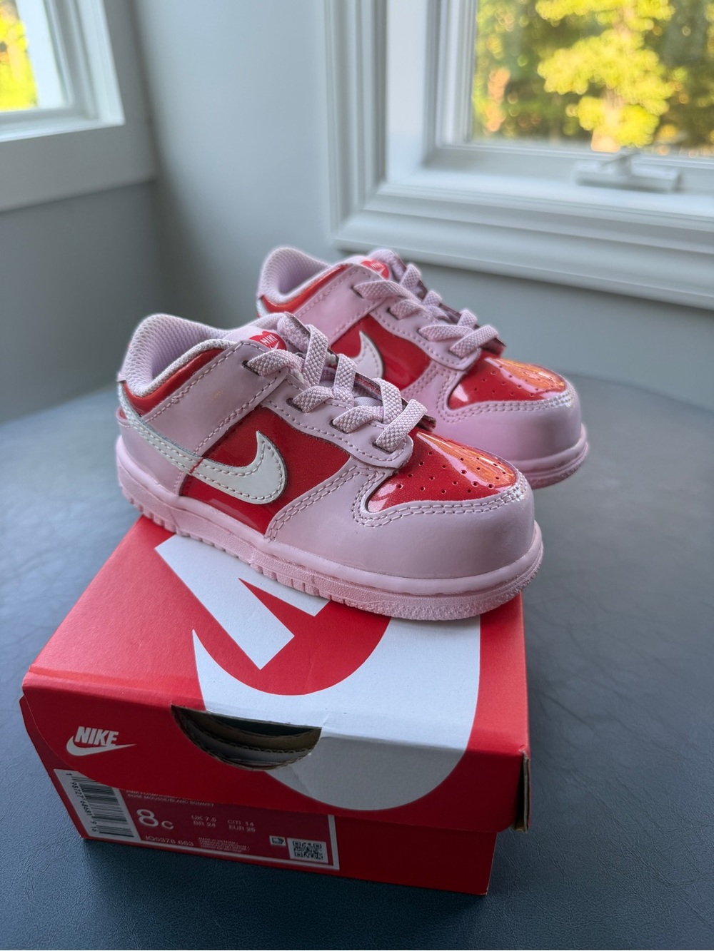 Nike Dunk Low Sneakers Valentine’s Day Edition Toddler Size 8C NEW With Box